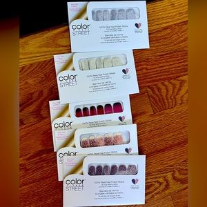 Lot of Color Street stick one shimmery colors light blends
